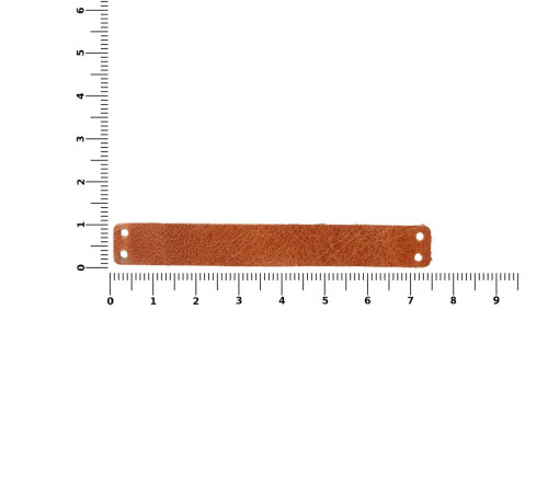 Лейбл кожаный Gimel, S, горчичный