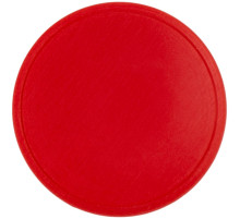 Лейбл из ПВХ Dzeta Round, L, красный