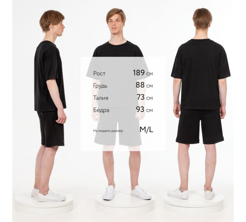 Футболка унисекс оверсайз T3, черная