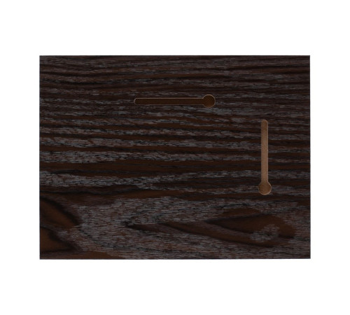 Плакетка Plaque, малая, венге с золотистой пластиной