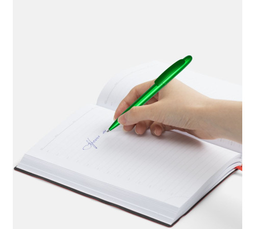 Ручка шариковая Moor Silver, зеленый металлик