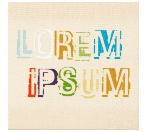 Лейбл хлопковый Doni, L, неокрашенный