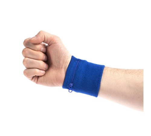 Напульсник с карманом Fiksu, синий