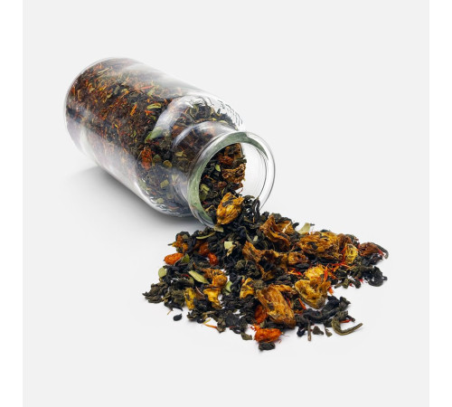 Чай «Сокочай», зеленый с соком ананаса, облепихой, толокнянкой и сафлором