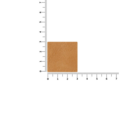 Лейбл кожаный Sinatu, S, бежевый