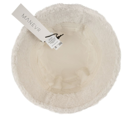 Панама Oblako, утепленная, молочно-белая