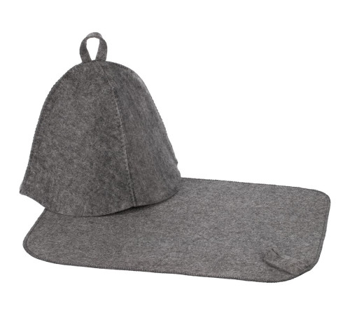 Набор для бани Heat Off с ковриком, серый