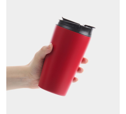 Термостакан с двумя поильниками Duetta, красный