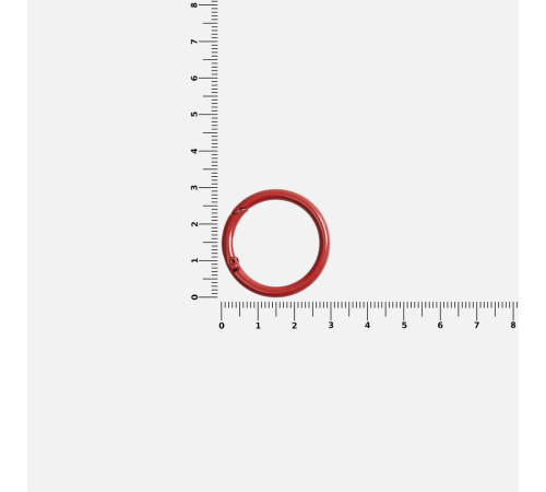 Карабин-кольцо Claus, L, красный