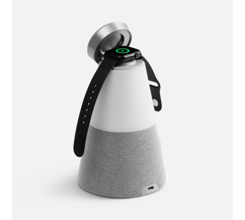 Bluetooth-колонка с беспроводной зарядкой и подсветкой Cone Sonance, серая