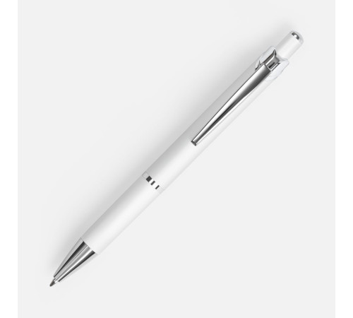 Ручка шариковая Chromos Soft Touch, белая