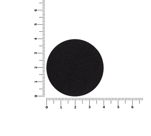 Наклейка тканевая Lunga Round, M, черная