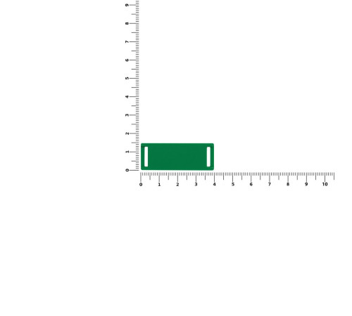 Лейбл из ПВХ Kova, зеленый