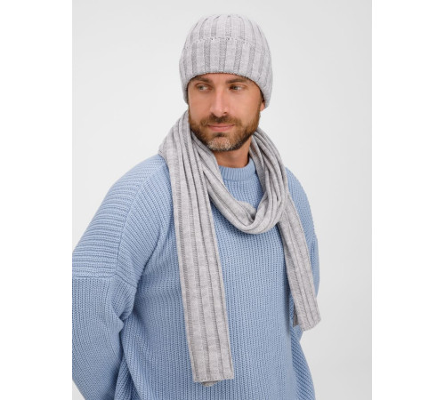 Шарф Metelitsa, серебристо-серый меланж