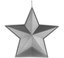 Свеча High Five, серебристая