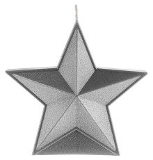 Свеча High Five, серебристая