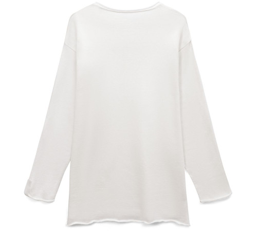 Лонгслив унисекс Siluetti Fuori, молочно-белый