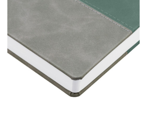 Ежедневник Horizon, недатированный, серый с зеленым