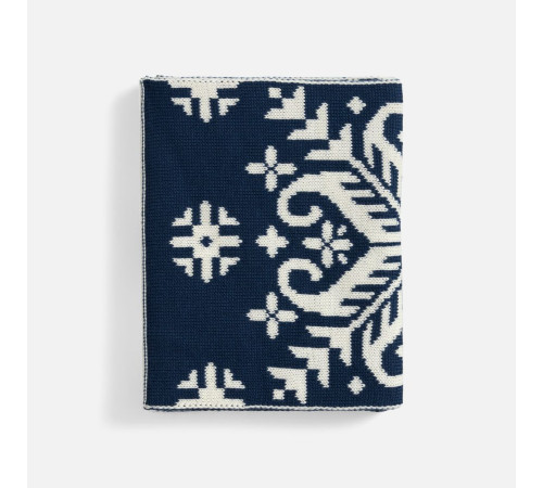 Шарф Wintertude M, синий с белым