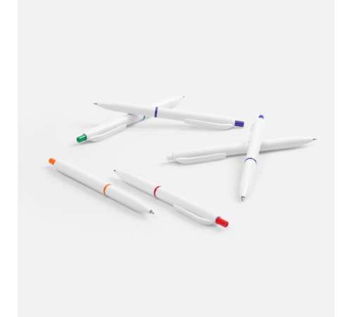 Ручка шариковая Bright Pop, белая