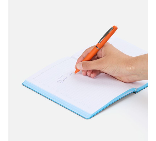 Ручка шариковая Bolt Soft Touch, оранжевая