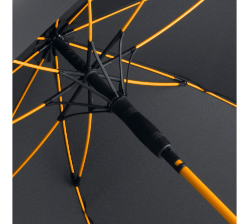 Зонт-трость с цветными спицами Color Style, оранжевый