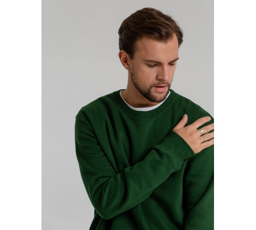 Свитшот унисекс King, темно-зеленый