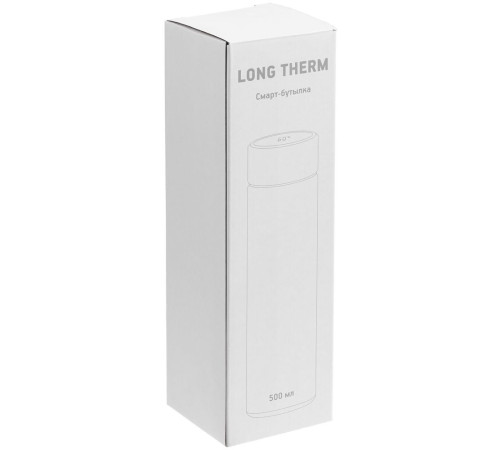 Смарт-бутылка с заменяемой батарейкой Long Therm, черная