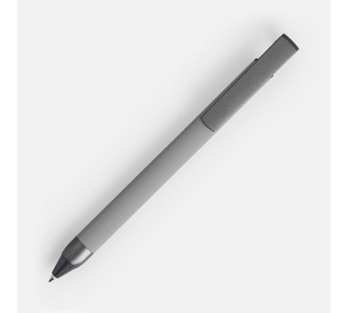 Ручка шариковая Standic с подставкой для телефона, серая