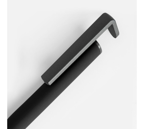 Ручка шариковая Standic с подставкой для телефона, черная