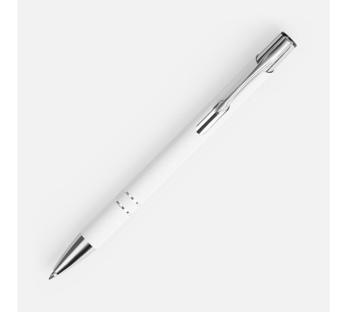 Ручка шариковая Keskus Soft Touch, белая