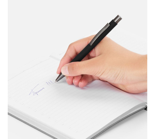 Ручка шариковая Atento Soft Touch, черная