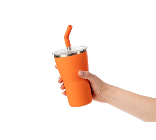 Термостакан Sapporo без логотипа, оранжевый