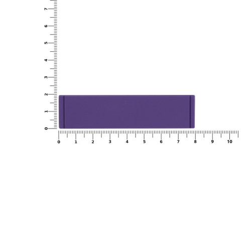 Лейбл из ПВХ Dzeta, S, фиолетовый