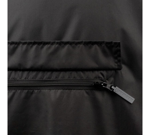 Дождевик-анорак Hard Work, укороченный, черный, единый размер