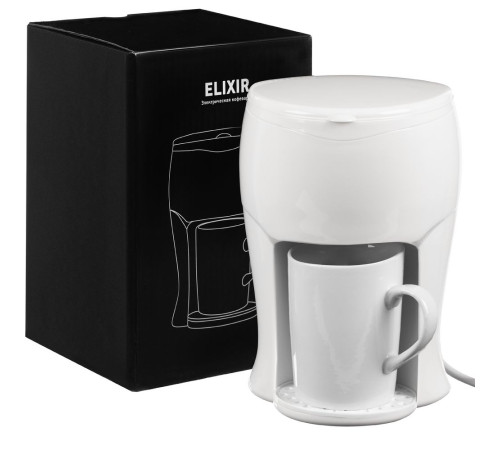 Электрическая кофеварка Elixir, белая