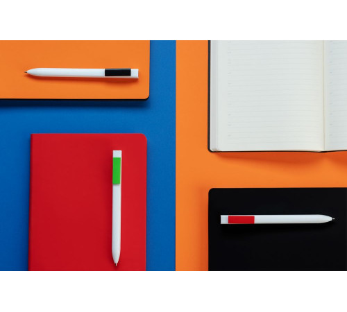 Ручка шариковая Swiper SQ, белая с черным