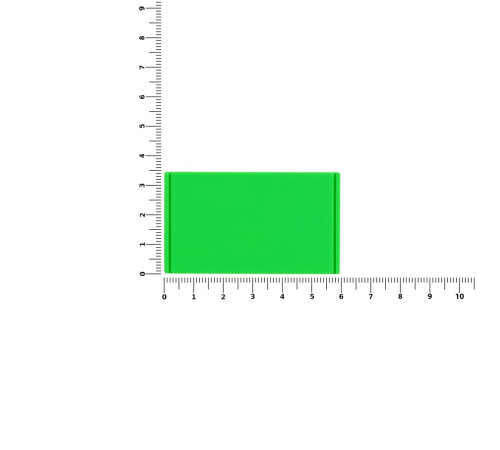 Лейбл из ПВХ Dzeta, M, зеленый неон