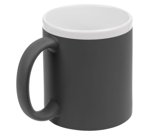 Кружка StopSpot с покрытием софт-тач, серая