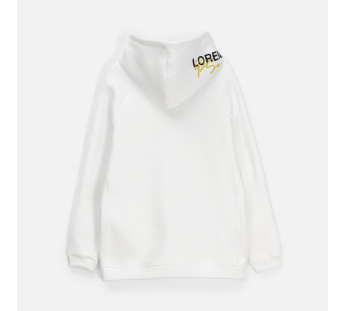 Худи унисекс оверсайз Easy Street, молочно-белое