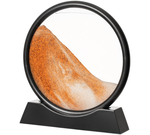 Песочная картина-антистресс Pleasantville, черная с оранжевым