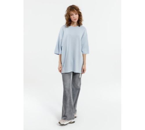 Джемпер с коротким рукавом Siluetti Volumica, светло-голубой