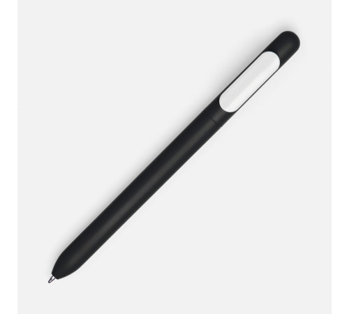 Ручка шариковая Swiper Soft Touch, черная с белым