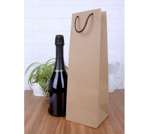 Пакет под бутылку Vindemia, крафт