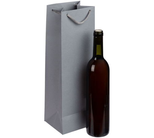Пакет под бутылку Vindemia, серый