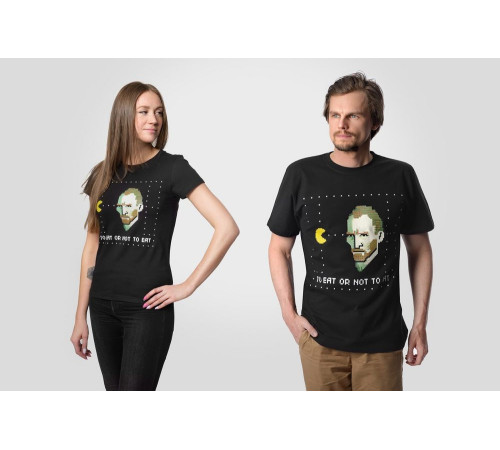 Футболка мужская «Ван-Пакман», черная