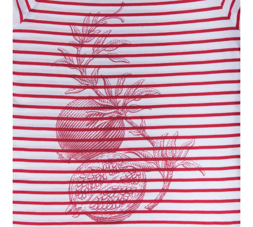 Футболка женская Grand Granat, белая с красным