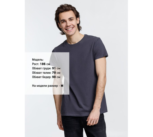 Футболка мужская Crusader Men, темно-серая (графит)