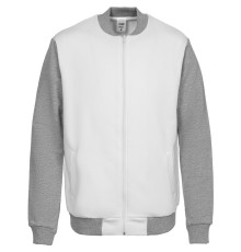 Бомбер College, молочно-белый