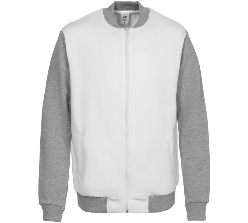 Бомбер College, молочно-белый